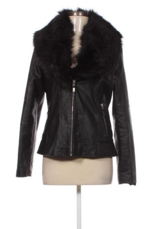 Дамско кожено яке, Размер XL, Цвят Черен, Цена 67,15 лв.