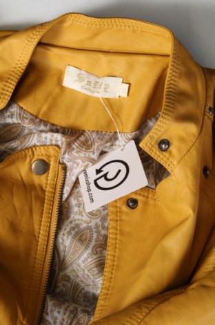 Damen Lederjacke, Größe L, Farbe Gelb, Preis 34,10 €