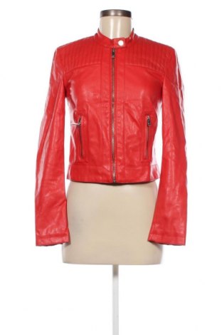 Dámska kožená bunda  Amisu, Veľkosť S, Farba Červená, Cena  23,61 €