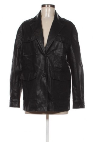 Dámska kožená bunda  Bershka, Veľkosť XS, Farba Čierna, Cena  11,95 €