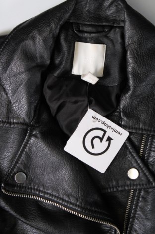 Dámska kožená bunda  H&M, Veľkosť M, Farba Čierna, Cena  27,78 €