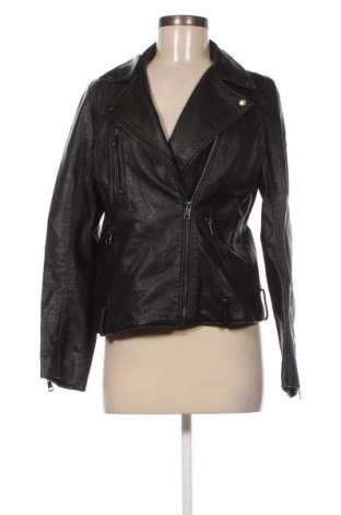 Γυναικείο δερμάτινο μπουφάν H&M, Μέγεθος M, Χρώμα Μαύρο, Τιμή 23,64 €