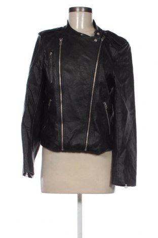 Γυναικείο δερμάτινο μπουφάν H&M, Μέγεθος L, Χρώμα Μαύρο, Τιμή 23,64 €