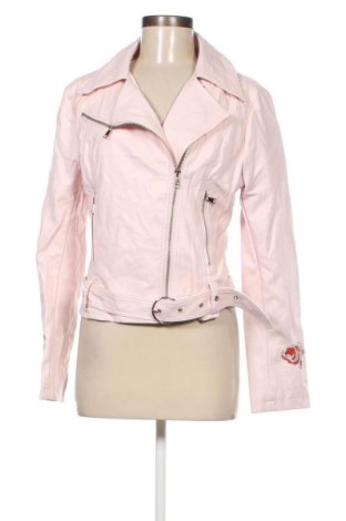 Γυναικείο δερμάτινο μπουφάν Kelyna, Μέγεθος XL, Χρώμα Ρόζ , Τιμή 25,76 €