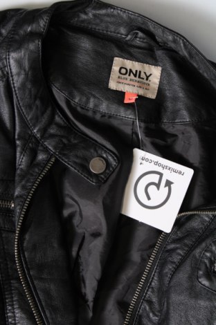 Dámská kožená bunda  ONLY, Velikost M, Barva Černá, Cena  425,00 Kč