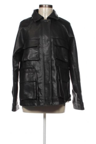 Dámska kožená bunda  Pull&Bear, Veľkosť M, Farba Čierna, Cena  11,67 €