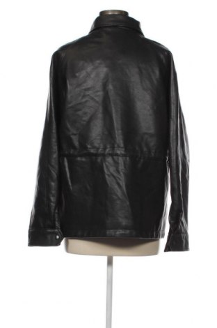 Γυναικείο δερμάτινο μπουφάν Pull&Bear, Μέγεθος M, Χρώμα Μαύρο, Τιμή 12,73 €