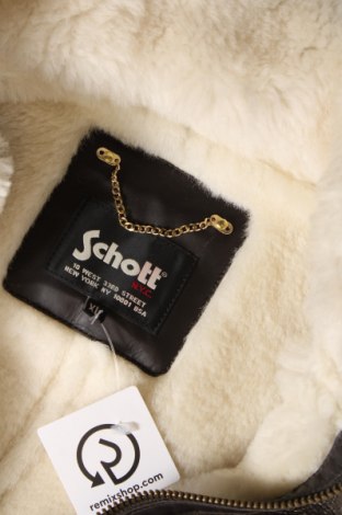 Дамско кожено яке Schott, Размер XL, Цвят Кафяв, Цена 693,00 лв.