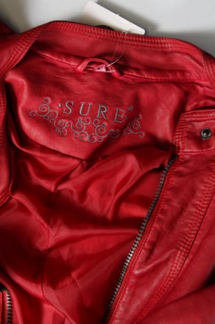 Dámská kožená bunda  Sure, Velikost M, Barva Červená, Cena  781,00 Kč