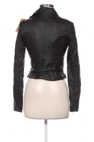 Γυναικείο δερμάτινο μπουφάν Tally Weijl, Μέγεθος S, Χρώμα Μαύρο, Τιμή 40,41 €