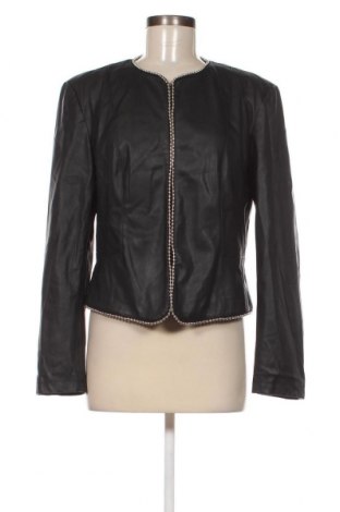 Дамско кожено яке Zara, Размер XL, Цвят Черен, Цена 34,85 лв.