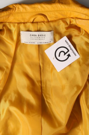 Damen Lederjacke Zara, Größe M, Farbe Gelb, Preis € 28,53