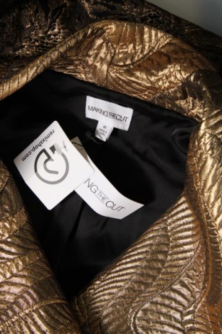 Γυναικείο παλτό, Μέγεθος 3XL, Χρώμα Χρυσαφί, Τιμή 31,85 €