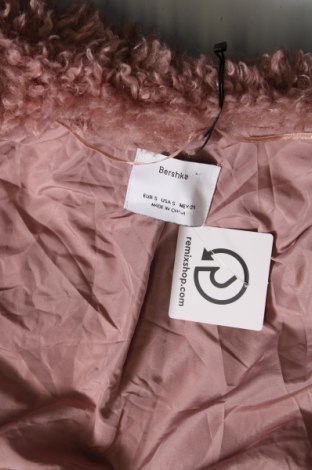 Palton de femei Bershka, Mărime S, Culoare Roz, Preț 87,99 Lei
