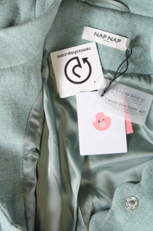 Γυναικείο παλτό Naf Naf, Μέγεθος L, Χρώμα Πράσινο, Τιμή 88,19 €