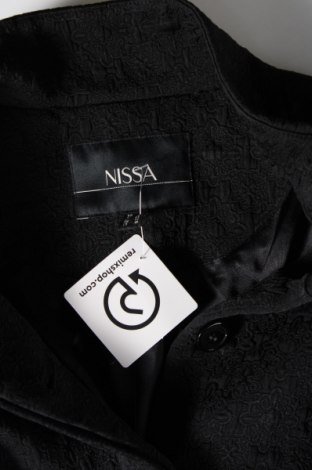 Дамско палто Nissa, Размер M, Цвят Черен, Цена 114,37 лв.