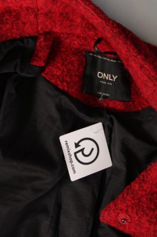 Дамско палто ONLY, Размер XS, Цвят Червен, Цена 17,76 лв.