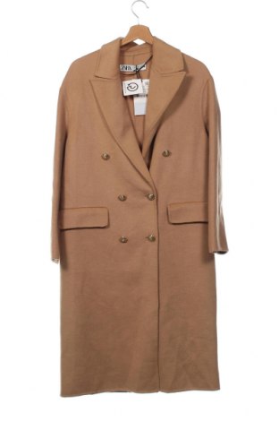 Palton de femei Zara, Mărime XS, Culoare Bej, Preț 192,76 Lei