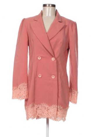 Γυναικείο σακάκι Made In Italy, Μέγεθος L, Χρώμα Ρόζ , Τιμή 16,33 €