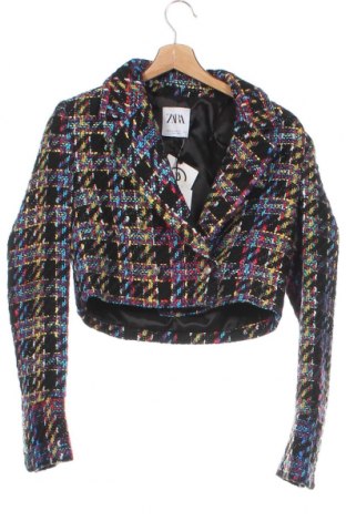 Дамско сако Zara, Размер XS, Цвят Многоцветен, Цена 66,00 лв.
