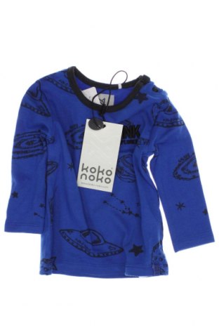 Детска блуза Koko Noko, Размер 2-3m/ 56-62 см, Цвят Син, Цена 8,28 лв.