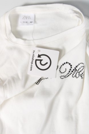 Kinder Shirt Zara, Größe 11-12y/ 152-158 cm, Farbe Weiß, Preis € 7,16