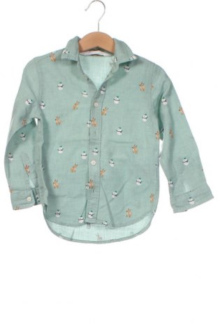 Kinderhemd H&M, Größe 3-4y/ 104-110 cm, Farbe Grün, Preis 3,61 €