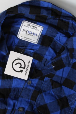 Kinderhemd Takko Fashion, Größe 12-13y/ 158-164 cm, Farbe Blau, Preis 3,75 €