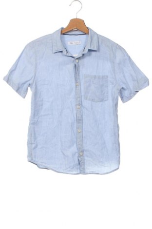 Детска риза Zara, Размер 11-12y/ 152-158 см, Цвят Син, Цена 13,69 лв.