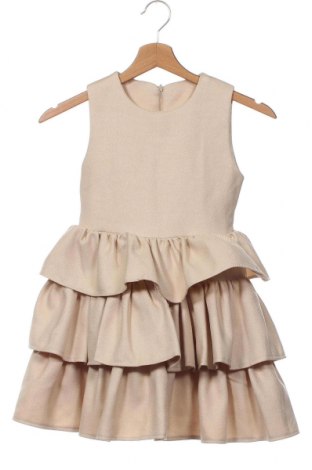 Детска рокля, Размер 5-6y/ 116-122 см, Цвят Бежов, Цена 76,83 лв.
