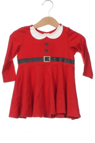 Детска рокля H&M, Размер 6-9m/ 68-74 см, Цвят Червен, Цена 13,94 лв.