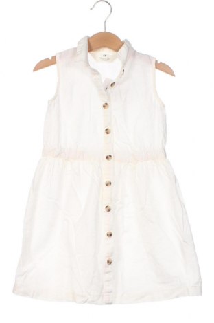 Детска рокля H&M, Размер 3-4y/ 104-110 см, Цвят Бял, Цена 10,80 лв.