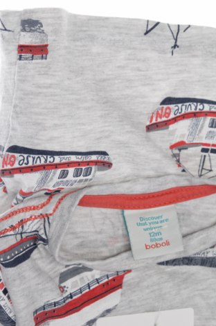 Παιδικό μπλουζάκι Boboli, Μέγεθος 9-12m/ 74-80 εκ., Χρώμα Γκρί, Τιμή 6,14 €