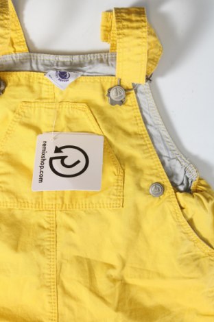 Kinder Overall Petit Bateau, Größe 9-12m/ 74-80 cm, Farbe Gelb, Preis € 14,59