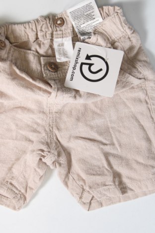 Pantaloni scurți pentru copii H&M, Mărime 6-9m/ 68-74 cm, Culoare Bej, Preț 14,40 Lei