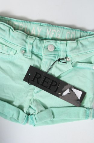 Παιδικό κοντό παντελόνι Replay, Μέγεθος 3-6m/ 62-68 εκ., Χρώμα Πράσινο, Τιμή 7,85 €