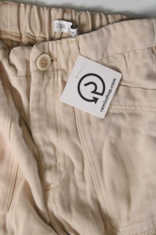 Детски панталон Zara, Размер 13-14y/ 164-168 см, Цвят Бежов, Цена 14,00 лв.