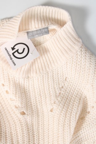 Детски пуловер, Размер 10-11y/ 146-152 см, Цвят Екрю, Цена 13,72 лв.