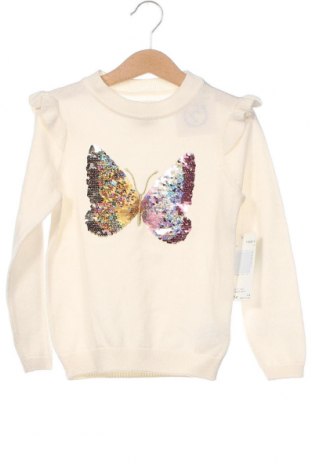 Детски пуловер C&A, Размер 4-5y/ 110-116 см, Цвят Екрю, Цена 16,23 лв.