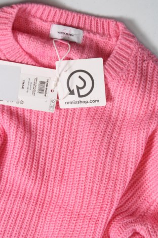 Детски пуловер Vero Moda, Размер 8-9y/ 134-140 см, Цвят Розов, Цена 22,08 лв.