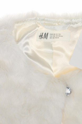 Детско болеро H&M, Размер 7-8y/ 128-134 см, Цвят Бял, Цена 19,44 лв.