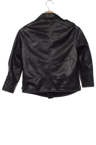 Παιδικό δερμάτινο μπουφάν Zara, Μέγεθος 7-8y/ 128-134 εκ., Χρώμα Μαύρο, Τιμή 16,44 €