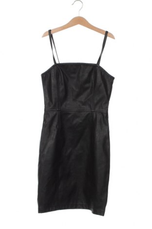 Δερμάτινο φόρεμα H&M Divided, Μέγεθος XS, Χρώμα Μαύρο, Τιμή 16,02 €