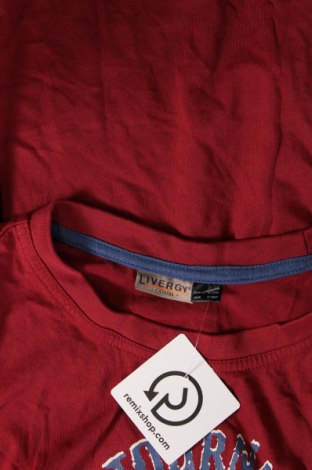 Ανδρική μπλούζα Livergy, Μέγεθος M, Χρώμα Κόκκινο, Τιμή 4,70 €