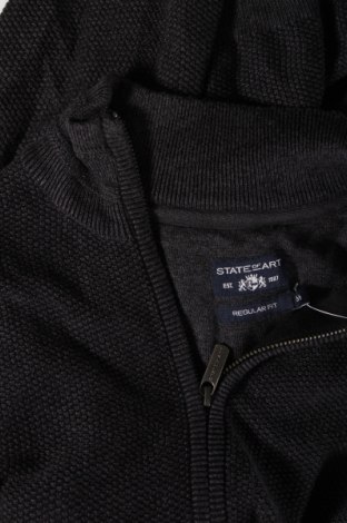 Jachetă tricotată de bărbați State Of Art, Mărime M, Culoare Gri, Preț 85,66 Lei