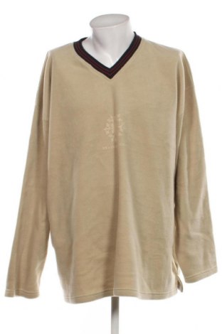 Ανδρική μπλούζα fleece Man's World, Μέγεθος 5XL, Χρώμα  Μπέζ, Τιμή 14,23 €