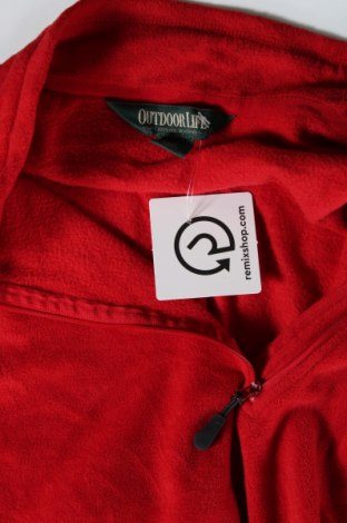 Herren Fleece Shirt Outdoor Life, Größe L, Farbe Rot, Preis € 6,89
