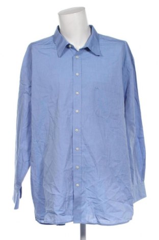 Ανδρικό πουκάμισο, Μέγεθος 5XL, Χρώμα Μπλέ, Τιμή 17,94 €