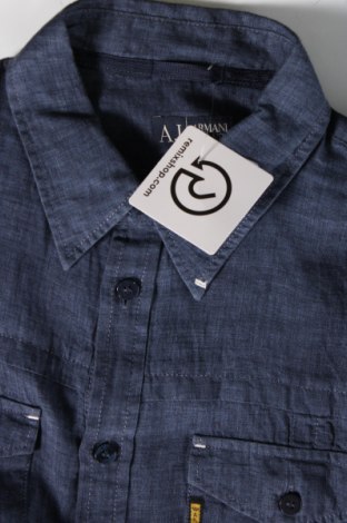Ανδρικό πουκάμισο Armani Jeans, Μέγεθος S, Χρώμα Μπλέ, Τιμή 36,36 €