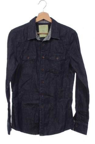 Ανδρικό πουκάμισο Bershka, Μέγεθος S, Χρώμα Μπλέ, Τιμή 8,07 €